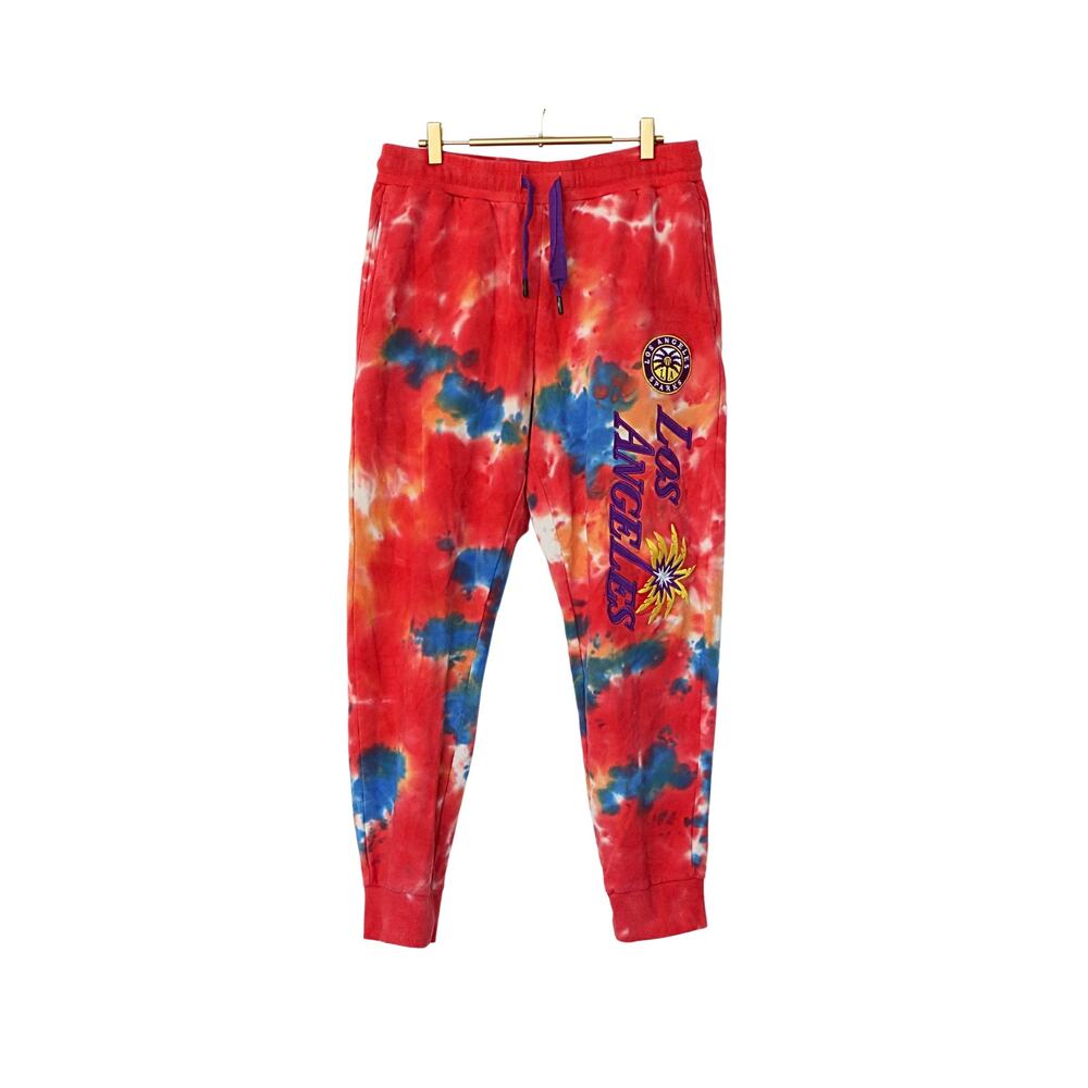 FISLL Men's Tie Dye LA Sparks Joggers - Salmon - L